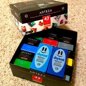 Arteza oven bake clay + 2 Claytoon modeling clay!
